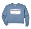Womens Composition Notebook Halloween Costume Couples Fancy Dress Comfort Colors Crop Sweatshirt