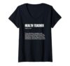 Women's Health Teacher Definition Funny Quote V-Neck T-Shirt