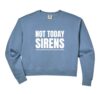 Womens Literature Teacher Not Today Sirens Greek Mythology Odyssey Comfort Colors Crop Sweatshirt