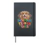 Womens Norfolk Terrier Girl Cartoon Canine Pup Pet Dog Breed Hardcover Journal, Black
