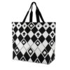 Womens Spades Casino Gambling Poker Background Large Shoulder Tote Bag, Reusable Casual Bag, Wide Long Shoulder Straps Straps for Grocery Vacation, Travel Utility