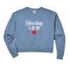 Womens Teaching is My Jam Funny Teacher Quote Classroom Humor Comfort Colors Crop Sweatshirt