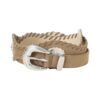 Womens Vintage Woven Wide Belt Waist Cinch for Dresses Shirts (khaki,110 * 5.5CM)