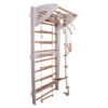 Wood And Hearts Kids Swedish Ladder Wall Gym for Indoor Active Play - Adjustable Pull-Up Bar, Rope Ladder, Gymnastics Rings, Swing & Climbing Rope, 5in1 Gym Set for Ages 3-16 (75 Inch, White)