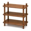 Wood Bookshelf, Freestanding Storage Shelf for Living Room