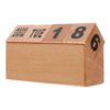 Wooden Block Calendar Perpetual Calendar Manual Flip Desk Ornament