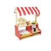 Wooden Burger Shop Playset, Pretend Fast Food Stall