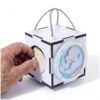 Wooden Busy Cube for Seniors with Lock Activities and Sensory Challenges