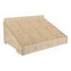 Wooden Cell Phone Storage Box with 48 Grids for Desktop Organization