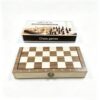 Wooden Chess Set, Folding Portable Chess Board with Storage Slots, Classic Chess Game for Adults, Family Travel Board Game