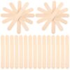 Wooden Craft Making Cream for 150x18mm Sticks Ice 50pcs