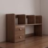 Wooden Desk Shelf - Lightweight Desktop Display Rack for Office Home & Dorm - Bookshelf Storage Unit Countertop (Brown 60x17x48cm)