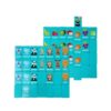 Wooden Domino Game for Toddlers, 36 Tiles Animals Fruits