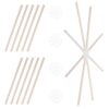 Wooden Dowel Connector Pegs for Crafts and Model Building