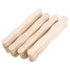 Wooden Fan Handles and 120pcs Wavy for DIY Crafting Wedding Parties
