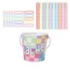 Wooden Fliping Name Sticks with Metal Bucket for Classroom Management