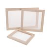 Wooden for 3pcs Papermaking Screen with Paper Frame Mesh DIY Crafts
