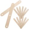 Wooden Ice Treat Craft Sticks Beige 50pcs for DIY Crafting
