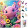 Wooden Jigsaw Puzzle, Fantasy Axolotl Theme Puzzle