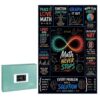 Wooden Jigsaw Puzzle for Adults,Math Stops Educational Poster,1000 PCS for Home Activities,Game Nights,Holidays and Gifting