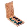 Wooden Mankala Board with 48 Glass Gems
