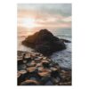 Wooden Puzzle 300 Piece - Giant's Causeway Sunset Northern Ireland UK Jigsaw Puzzles Adults,Challenging Educational Game Fun Family Activities Puzzle Floor Props Kid Gift Unzip Toy