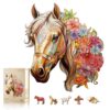 Wooden Puzzle for Adults, Wooden 13.8×12.5in 270pcs Horse Puzzle