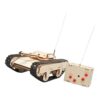 Wooden Remote Control Tank, Building Assembly Kits Toy