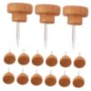 Wooden Round Head Thumb Tacks 150pcs for Cork Board Coffee