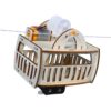 Wooden Science Model Toy with Electric Cable Car Build, Visible Motor Gear, and Family Display for Learning Projects Indoors Cable Car Model Ropeway Science Toy Project
