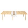 Wooden Table 60Lx30W Inch Foldable with Runner for Camping