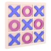 Wooden Tic Tac Toe Board Games - 8.8 Inch Size, Wood XO Blocks Classic Tabletop Game for Family Fun Game Night, Educational Toys Gift for Kids