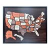 Wooden US Geography Puzzle with Smooth Block for Students
