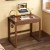 Wooden Writing Desk with Concealed Wiring Box ＆ Drawers, Computer Desk(31.5in)