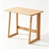 Wood Look Foldable Dining Table Space Saving Folding Dinner Table For Home