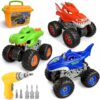 WootoyCar Take Apart Monster Truck Toys for 3 4 5 6 7 Year Old Boys Gifts