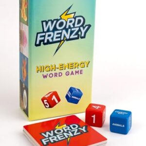 Word Frenzy – Fast Paced Dice and Photo Card Game for Family and Friends Gathering, Roll the Categorical Dice and Race to Shout Matching Answers, 150 Visual Picture Cards, 2 to 8 Players