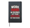 Work Hard In Silence - Motivational Quotes Inspirational Hardcover Journal, Black