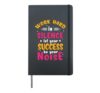 Work Hard Success Noise - Growth Mindset Motivation Saying Hardcover Journal, Black