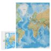 World Map Wooden Puzzle for Adults, Beginner Jigsaw Puzzles