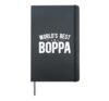 World's Best Boppa Grandpa Boppa Grandfather Hardcover Journal, Black