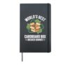 Worlds Best Cardboard Box Breaker Downer Recycling Hardcover Journal, Black