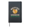 Worlds Best Cardboard Box Breaker Downer Recycling Hardcover Journal, Black