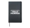World's Best Gold Panner Proud Funny Gold Panning Hardcover Journal, Black