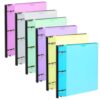WOT I 1.5 Inch Telescoping 3 Ring Binder 6 Pack