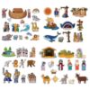 WovWeave 4 Set Felt Story Board Sets for Toddler Educational Storytelling Felt Book Board Stories for Preschool Learning Classroom Activity(Religious)