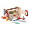 WOWME Toddler Wooden Toolbox Pretend Play Set – Montessori STEM Learning Toys for Kids