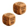 WQPXTA Wooden Game Dice Set