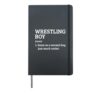 Wrestling Boy Definition Dictionary Funny Wrestler Hardcover Journal, Black