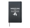 Wrestling Definition Dictionary Funny Wrestler Hardcover Journal, Black